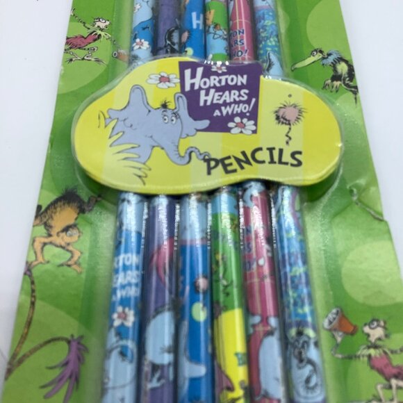 Dr. Seuss Horton Hears A Who 6 Pack Wooden Pencils Raymond Geddes HB#2 - Picture 2 of 7